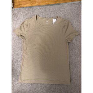 Gap Rib Tee T-Shirt (Khaki Tan) - Large